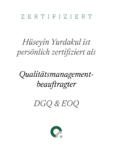 Zertifikat Qualitätsmanagementbeauftragter