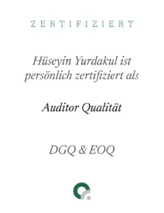 Zertifikat auditor qualitaet