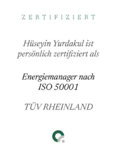 Zertifikat Energiemanager