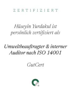 Zertifikat Umweltbeauftragter