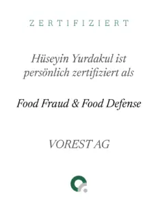 Food Fraud Food Defense